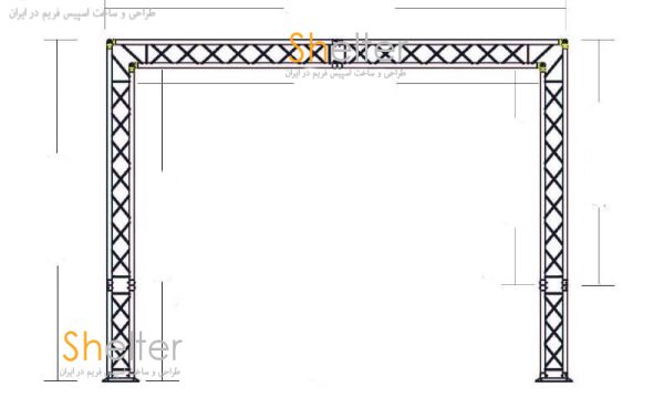 ابعاد اسپیس فریم شیلتر